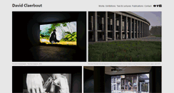 Desktop Screenshot of davidclaerbout.com